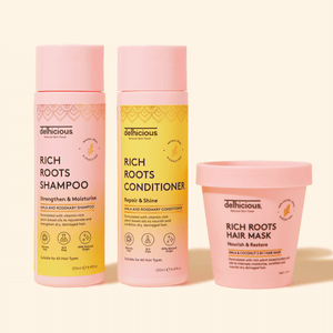 RICH ROOTS HAIRCARE STARTER KIT - SHAMPOO, CONDITIONER & 3-IN-1 MASK