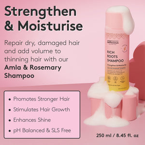 RICH ROOTS STRENGTHEN & MOISTURISE SHAMPOO - AMLA & ROSEMARY